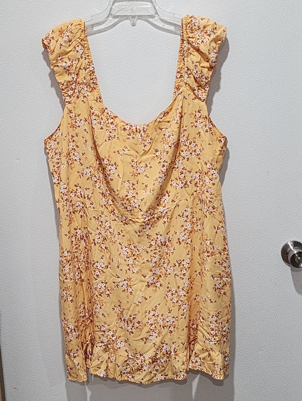 Old Navy Dress Size 3X Smocked Back Short Ruffle Tiered Hem
